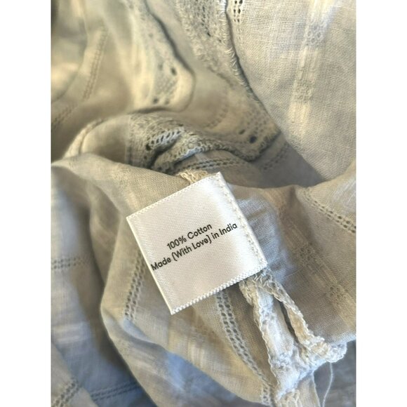 Erica Wilson Nantucket Women's Ruffled Elbow Sleeve Blouse Size Small Bohemian - Picture 6 of 7